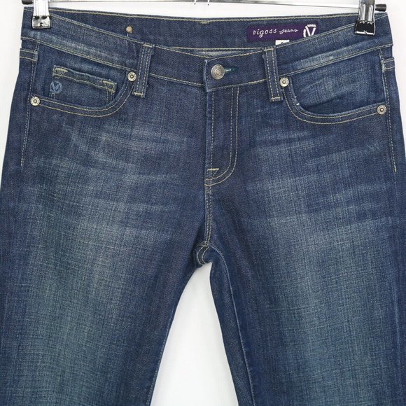 Vigoss Bootcut Jeans Dark Stretch Flap Pockets 9 x 31 - Picture 6 of 10